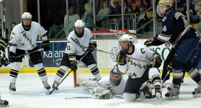 #10 Western Michigan hosts #3 Notre Dame, 01/14/12. The Broncos defeated the Irish 3-1. Photos by Sean Patrick Duross.