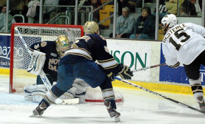 #10 Western Michigan hosts #3 Notre Dame, 01/14/12. The Broncos defeated the Irish 3-1. Photos by Sean Patrick Duross.