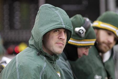 Packers quarterback Aaron Rodgers on the sidelines at Lambeau Field. (Reuters) Packers quarterback Aaron Rodgers on the sidelines at Lambeau Field. (Reuters)