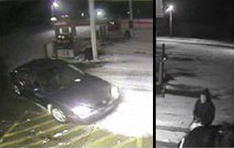 Speedway robbery suspect is shown in security camera footage from January 18th, 2012.