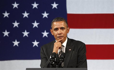 U.S. President Obama attends a fund raiser in New York