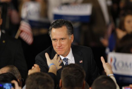 Republican U.S. presidential candidate Romney greets supporters at his South Carolina primary election night rally in Columbia Republican U.S. presidential candidate Romney greets supporters at his South Carolina primary election night rally in Columbia