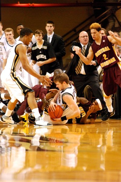 The Broncos down the Chippewas 64-61 at University Arena - 01/21/12. Photos by Sean Patrick Duross.