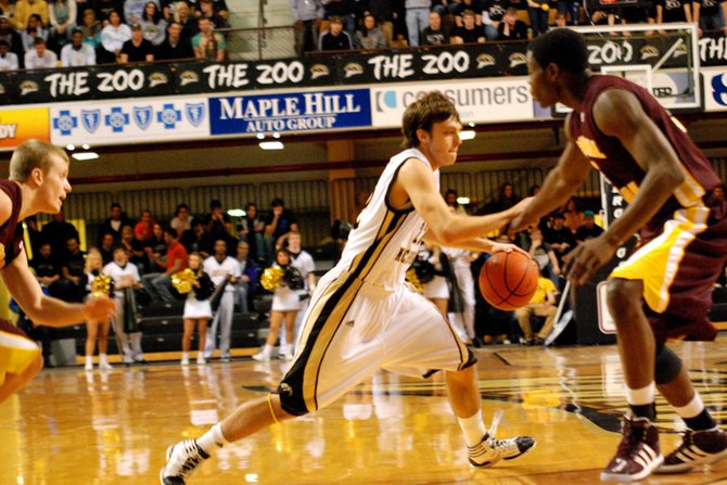 The Broncos down the Chippewas 64-61 at University Arena - 01/21/12. Photos by Sean Patrick Duross.