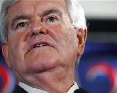 Republican U.S. presidential candidate and former U.S. House Speaker Newt Gingrich speaks to supporters at his South Carolina primary election night rally in Columbia, South Carolina, January 21, 2012. REUTERS/Eric Thayer Republican U.S. presidential candidate and former U.S. House Speaker Newt Gingrich speaks to supporters at his South Carolina primary election night rally in Columbia, South Carolina, January 21, 2012. REUTERS/Eric Thayer