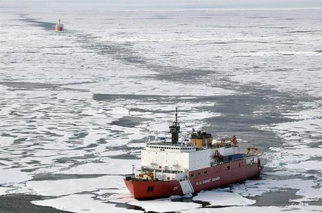 Handout photo of Coast Guard Cutter Healy and Canadian Coast Guard Ship Louis S. St-Laurent during an Arctic expedition Handout photo of Coast Guard Cutter Healy and Canadian Coast Guard Ship Louis S. St-Laurent during an Arctic expedition