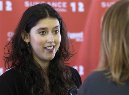 Director Klayman talks to the media before the screening of the film "Ai Weiwei - Never Sorry" during the Sundance Film Festival in Park Cit Director Klayman talks to the media before the screening of the film "Ai Weiwei - Never Sorry" during the Sundance Film Festival in Park Cit