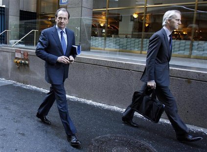 Morgan Stanley CEO Gorman is seen leaving after a meeting with lawyer Polk in New York Morgan Stanley CEO Gorman is seen leaving after a meeting with lawyer Polk in New York