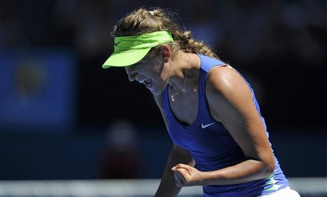 Azarenka of Belarus reacts during her women's singles semi-final match against Clijsters of Belgium at the Australian Open in Melbourne Azarenka of Belarus reacts during her women's singles semi-final match against Clijsters of Belgium at the Australian Open in Melbourne