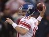 New York Giants quarterback Manning throws a pass against the San Francisco 49ers in the first quarter during the NFL's NFC Championship gam