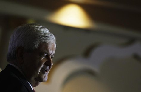 U.S. Republican presidential candidate Newt Gingrich speaks during a Space Coast meeting in Cocoa, Florida U.S. Republican presidential candidate Newt Gingrich speaks during a Space Coast meeting in Cocoa, Florida