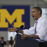 U.S. President Barack Obama delivers remarks on college affordability at the University of Michigan in Ann Arbor U.S. President Barack Obama delivers remarks on college affordability at the University of Michigan in Ann Arbor