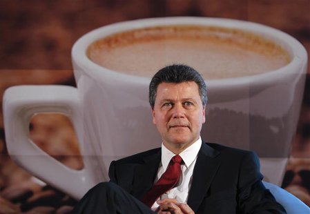Culver, president, Starbucks China and Asia Pacific attends a news conference in Mumbai Culver, president, Starbucks China and Asia Pacific attends a news conference in Mumbai