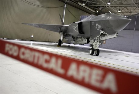 A F-35 Lightning II Joint Strike Fighter is seen at the Naval Air Station (NAS) Patuxent River A F-35 Lightning II Joint Strike Fighter is seen at the Naval Air Station (NAS) Patuxent River