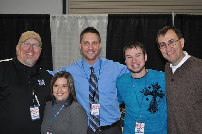 Dave Kallaway, Stacy Cole, Belky, Mike Mathers and Tony Waitekus