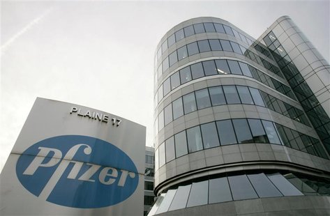 View of Belgian headquarters of US pharmaceutical giant Pfizer in Brussels View of Belgian headquarters of US pharmaceutical giant Pfizer in Brussels