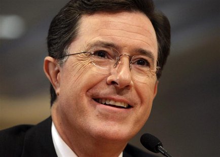 Stephen Colbert meets with members of the Federal Election Commission Stephen Colbert meets with members of the Federal Election Commission