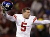 Steve Weatherford of the New York Giants (photo courtesy of AP)