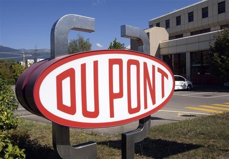 DuPont logo is pictured on research center in Meyrin near Geneva DuPont logo is pictured on research center in Meyrin near Geneva