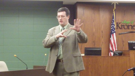 Kronenwetter village administrator Richard Downey