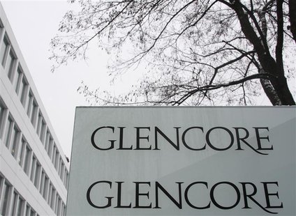 File picture shows logos in front of Swiss commodities trader Glencore building in Baar File picture shows logos in front of Swiss commodities trader Glencore building in Baar