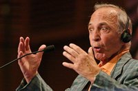 US actor Gazzara reacts during a news conference at San Sebastian's Film Festival