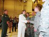 Senator Klobuchar Meets With Members Of The Duluth 148th Fighter Wing In A 2011 Visit