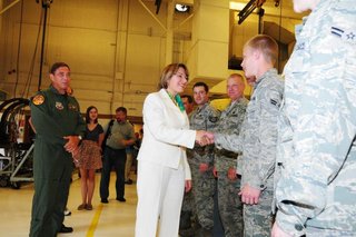 Senator Klobuchar Meets With Members Of The Duluth 148th Fighter Wing In A 2011 Visit