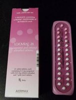 Packaging and samples of Lo/Ovral-28 (norgestrel and ethinyl estradiol) birth control tablets are seen in this handout photo released by the U.S. Food and Drug Administration (FDA)