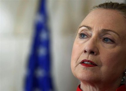 U.S. Secretary of State Clinton listens to a question at a news conference in Abidjan U.S. Secretary of State Clinton listens to a question at a news conference in Abidjan