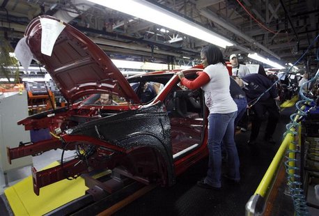 Workers assemble a pre-production 2013 Dodge Dart during a tour of the Chrysler Belvidere Assembly plant in Belvidere Workers assemble a pre-production 2013 Dodge Dart during a tour of the Chrysler Belvidere Assembly plant in Belvidere
