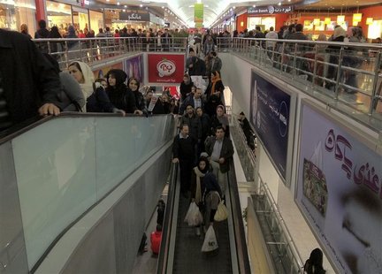 A view of the inside of a shopping mall is seen in Tehran A view of the inside of a shopping mall is seen in Tehran
