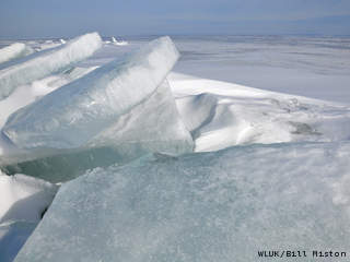 Ice on Lake Winnebago (courtesy of FOX 11). Ice on Lake Winnebago (courtesy of FOX 11).