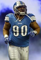 Detroit Lions DT Ndamukong Suh.  Once the most liked player in the NFL, Suh was voted the #4 most disliked athlete in the U.S. by Nielsen. (REUTERS)