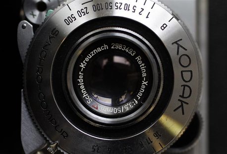 A Kodak Retina camera is seen in a photo store in London