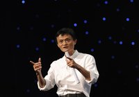 Chairman and Chief Executive of Alibaba Group Jack Ma delivers a speech at the 8th Netrepreneur Summit in Hangzhou