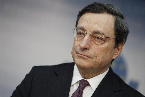 ECB President Draghi speaks during the monthly news conference in Frankfurt ECB President Draghi speaks during the monthly news conference in Frankfurt