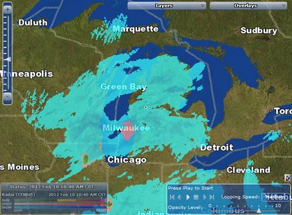 Weather radar Feb 10. 2012