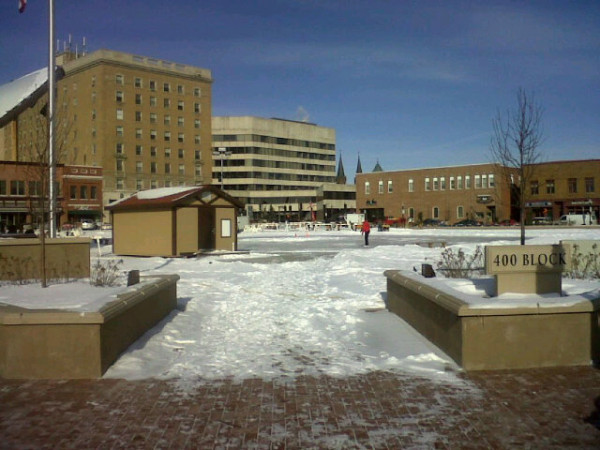 The ice rink is ready to go!