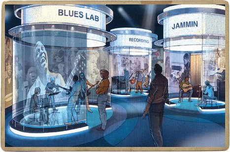 Handout photo of an artist's rendering of The Blues Lab at the National Blues Museum in St. Louis, Missouri Handout photo of an artist's rendering of The Blues Lab at the National Blues Museum in St. Louis, Missouri
