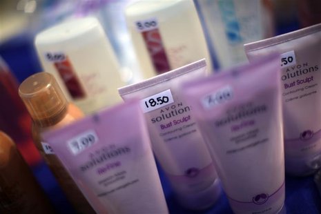 Avon products are seen at a Grameen America open house at St. John's University in New York Avon products are seen at a Grameen America open house at St. John's University in New York