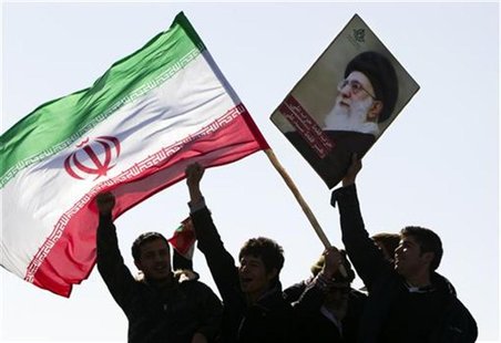 Demonstrators attend a ceremony to mark the 33rd anniversary of the Islamic Revolution, in Tehran Demonstrators attend a ceremony to mark the 33rd anniversary of the Islamic Revolution, in Tehran