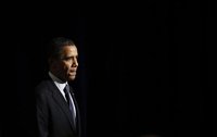 U.S. President Barack Obama is pictured during a Democratic Party fundraiser in Bellevue