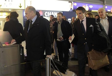 Nackaerts of the IAEA checks in for a flight to Iran at the airport in Vienna Nackaerts of the IAEA checks in for a flight to Iran at the airport in Vienna