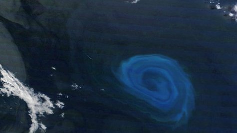 Agulhas eddy.
Image courtesy: NASA Agulhas eddy.
Image courtesy: NASA