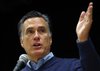  Republican presidential candidate and former Massachusetts Governor Mitt Romney speaks at a Republican Caucus