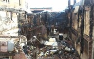 A fire burned down the famed Sarkozy Bakery in Downtown Kalamazoo Saturday 5