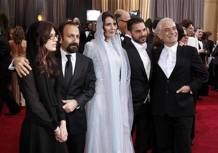 Actress Farhadi, director Farhadi, actress Hatami, actor Moadi and Director of Photography Kalari from the best foreign film nominated Irani Actress Farhadi, director Farhadi, actress Hatami, actor Moadi and Director of Photography Kalari from the best foreign film nominated Irani