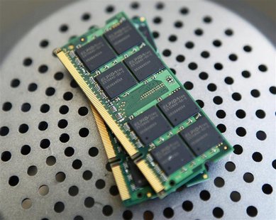File photo of an Elpida DRAM chip is pictured in Taipei File photo of an Elpida DRAM chip is pictured in Taipei