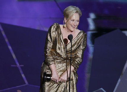 Actress Meryl Streep accepts the Oscar for Best Actress for her role in "The Iron Lady" at the 84th Academy Awards in Hollywood Actress Meryl Streep accepts the Oscar for Best Actress for her role in "The Iron Lady" at the 84th Academy Awards in Hollywood